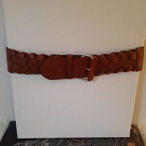 Divided BROWN Woven Thick Stretch Belt! 1st photo is similar style!